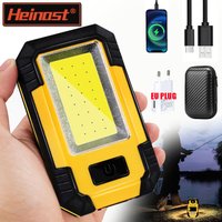 Portable 4000MaH Rechargeable Work Light Super Bright COB Flashlight With Magnetic/Hook Camping Lantern For Outdoor Emergency