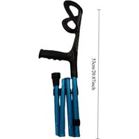 Foldable Aluminum Crutch Anti-Slip Adjustable Walking Stick Post-Surgery Rehabilitation Support Mobility Aid Walking Cane