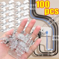 Data Cable Holder Transparent Organizer Clips Cord Holder Manage Wire Manager Home Office USB Data Line Winder Hooks Protector