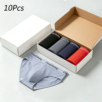 Men's Briefs 10Pcs Cloud Kissing Underwear Breathable Soft High Elastic Comfortable Male Underpants For Home Sports Lifestyle