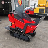 All Terrain Mini Dumper Crawler Electric Small Transport Truck Portable Rubber Track Carrier For Farm Garden Villa Customized