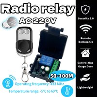 433Mhz Remote Control Switch AC220V 230V SingleCH Mini Modul Multifunction Wireless Remote Control Relay Switch for Garage Door