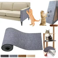 Trimmable Cat Scratching Post Carpet Cat Climbing Wall Mat Self-Adhesive Cat Scratch Board Anti Cat Scratch Furniture Protection