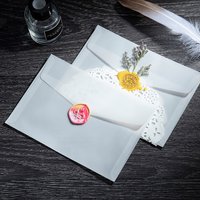 Enveloppes en papier semi-transparentes à l'acide sulfurique, pour bricolage, stockage de cartes postales, emballage cadeau d'invitation de mariage, 20 pièces/lot