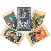 The Solar Kingdom Tarot Deck 78 Card Oracle Set English Visions Divination Edition Deck Board Playing Games 10.4x6.1cm