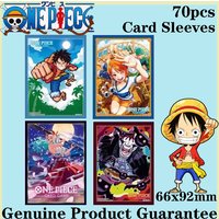 Hot Luffy Nami Moria Yamato One Piece Sleeves 66x92mm 70pcs Set 4 Designs Card Protectors Anime Collection Gift for TCG Players