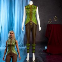 Game BG3 Jaheira Cosplay Camp Costume Women Fantasia Battle Uniform Suit Halloween Carnival Party Disguise Hunter Outfits