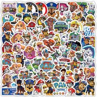 104 Pcs Paw Patrol Cartoon Stickers - Kawaii Waterproof DIY Decor for Journal Phone Water Bottle