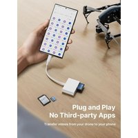 USB-C to SD Card Reader for iPhone iPad,3-in-1 Multiport Adapter with USB Port, for MacBook Air/Pro