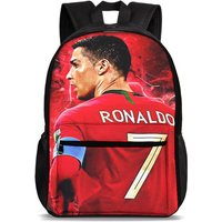 Ronaldo Sport Mochila 47cm/18.5inch Large Capacity CR Backpack School Supplies Football Star School Bag for Boys Girls Best Gift