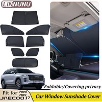 LINNUNU Folding Car Window Sunshade Cover Sun Shade Windshield Visor Protector For jaecoo j7 PHEV 2025 2026 Interior Accessories