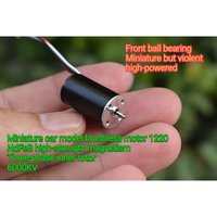 1220 Mini 12mm*20mm 3-Phase Inner Rotor Brushless Motor DC 7.2V 43600RPM High Speed Power Ball Bearing DIY RC Car Boat Model
