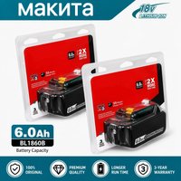 100% Oryginalna bateria 6AH do elektronarzędzi Makita BL1860 18V, zamiennik Li-ion LXT BL1850 BL1840 do wkrętarki 18V z BMS 18V