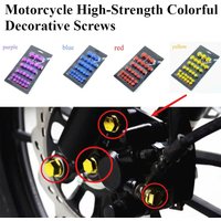 1PC Motorcycle Engine Screw Cover Hex Nut Cap Aluminum Alloy Chrome Scooter Cylinder Head Protector Universal Decorative
