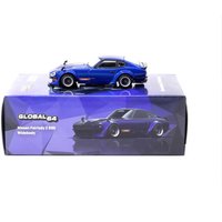 In Stock Tarmac Works 1:64 Nissan Fairlady Z S30 Widebody (Jonsibal Designworks) Blue Diecast Car Model (with Chrome Chase Car)