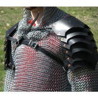 Medieval Viking Knight Shoulder Armor Pirate Gladiator Pauldrons Steampunk Gothic PU Dragon Scale Spaulders Cosplay Costume LARP