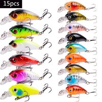 Fishing Lure Set Fishing Hard Bait Mini Minnow Floating Swing Crankbait Crazy Wobblers Artificial Bionic 4.5cm 3.5g Crank Lures