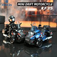2026 New KF35 Mini Three-Wheeled RC Motorcycle, 2.4Ghz Electric High-Speed Simulated Moto Toy with LED Lights Ideal Gift for Kid