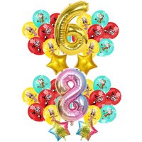 The Amazing Digitals Circus Birthday Balloons Kids Anime Digit 1-9 Party Ballon Gender Reveal Baby Shower Decor Children Gift