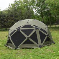 Factory Direct 8-10 Person Pop up Screen Tent with Rain Fly Tarp