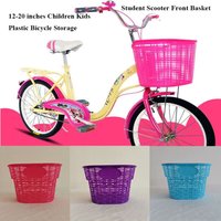 12-20inches Children Kids Plastic Bicycle Storage Scooter Handlebar Front Basket Bike Front Carrier Bag Rear Cycling Accessories