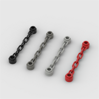 10PCS Puzzle Particle 92338 1X6 Chains Building Blocks Kit Colorful Links Compatible At Both Ends Toys Gifts