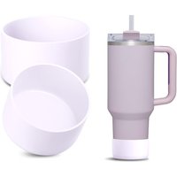 2Pcs Silicone Boot for Stanley Cup Tumbler Protective Cup Bottom Sleeve Cover Cup Accessories Fits 30oz 40oz