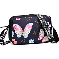Chic Stylish Floral Pattern Shoulder Bag Multi-color Option Portable Adjustable-strap Casual Daily Use Functional Versatile Bag