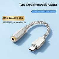 Choice USB C DAC Type-C to 3.5mm Headphoner amplifier 32Bit 384KHz Dongle DAC KT02H20 HIFI Audio Decoding Adapter Amp