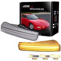 Car Bumper Sequential Amber Turn Signal Replace Switchback White LED Daytime Running Light For Pontiac Firebird Trans Am 93-1997