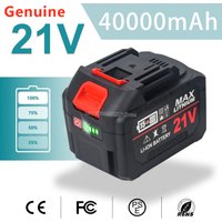 Original 40000mAh 21V Rechargeable Lithium-Ion Battery for Makita 18V 20V Cordless Dirll/Brushless Wrench/Screwdriver
