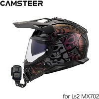 LS2 MX702 Helmet Custom Aluminium Chin Mount for GoPro Hero 13 12 11 10 9 Insta360 Ace Pro2 DJI Action 4 5Pro Cameras