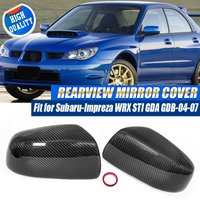 2Pcs Real Carbon Fiber Side Mirror Replace Housing For Subaru Impreza WRX STI 2004-2007 Rearview Mirror Cover Car Accessories