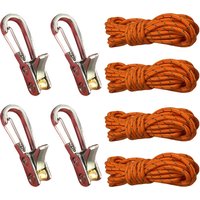 2/4 Set Rope Tightening Tool & Tensioner Heavy-Duty Retractable Tie Down Rope for Camping, Tarp, Hammock & Outdoor Gear Securing
