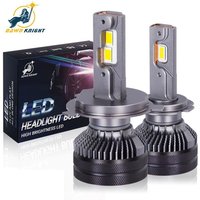 DAWNKNIGHT K5C 4300K 110W H7 H4 lampe à LED Double Tube de cuivre 3000K lumières Led pour voiture H1 H11 HB3 9005 HB4 9006 ampoule de phare LED