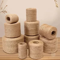 100M1- 2mm Natural Jute Rope String Ribbon Crafts DIY Vintage Jute Cord Twine Thread Sewing Party Wedding Home Decortion