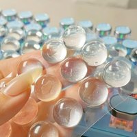Silicone Nail Art Keyboard Sticker Transparent Hemispherical Keyboard Stickers Nail Art Typing Assistant