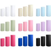 Wedding Cylindrical Dessert Bucket Set Dessert Table Party Decoration Props Three Piece Set Cylinder Pedestal Covers Party