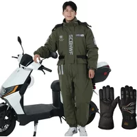 AliExpress Winter Waterproof Windproof Ski Suit Thick Fleece Jumpsuit for Men Women Cold Resistant Motorcycle Cycling Riding Suit 방한복