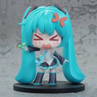 Cute Chibi Hatsune Miku Ver.2 Gk Figure, Leek Holding Design, Classic Anime Model, Stylish Decor & Premium Gift For Collectors