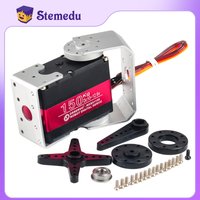 RDS51150 Metal Gear Digital Servo 150KG Robotic Servo Motor 12V 180/270 Degree Ip66 Double-Shaft U Mounting Bracket for RC Cars