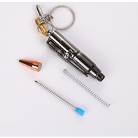 1-Pack Compact and Exquisite Ballpoint Pen That Can Be Used for Writing and as a Keychain, Perfect for Teachers and Students, Professional Writing Tool, Stylish and Elegant Gift, Vintage-Style Office