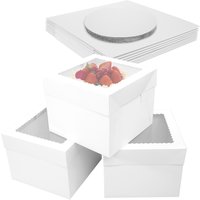Cake Box Birthday Wedding Valentine's Day Bakery Boxes Pastry Storage Boxes Cake Pastries Gift Packaging Boxes Cake Containers