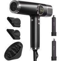 5 In 1 Fast Drying 1800W Low Noise Negative Ionic High-Speed 110000RPM Brushless Motor HairDryer Set with Magnetic Nozzle