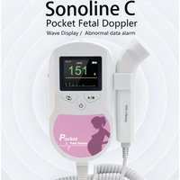 2MHZ 3MHZ 8MHZ Fetal Doppler Pocket Ultrasound Baby Heartbeat Detector Home Pregnant Doppler Heart Rate Monitor Baby Sound C1