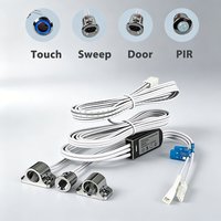 Detachable Cabinet Led Light Motion Sensor Single Door/Double Door Cabinet Sensor Detector Sensor Switch for Cabinet Led Light
