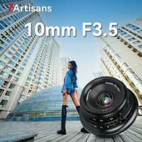 7artisans 10mm F3.5 APS-C 108° Ultra-Wide Angle Fixed Focus Lens for Fujifilm XF Sony E Nikon Z Micro M4/3 Mount Camera