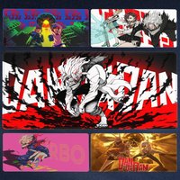 Mouse Pad PC Gaming Accessories Mousepad Anime Dandadan Ayase Momo Takakura Ken Seiko Desk Mat Laptop Black And White Table Mat