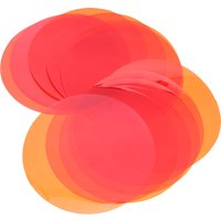 20Pcs Warm Light Filter Stickers 74Mm Amber Color Correction Gel Discs for Ceiling Spotlights Peel and Stick Lighting Upgrade