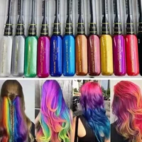 Hair Coloured Mascara Disposable Hair Dye Color One-off Washable Non-toxic DIY Temporary Dual Purpose Hair Beauty Tool 13 Colors